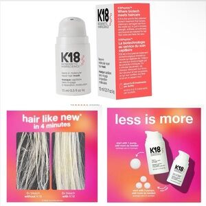 K18 Leave-In Molecular Repair Hair Mask, Patented, Lasting Repair